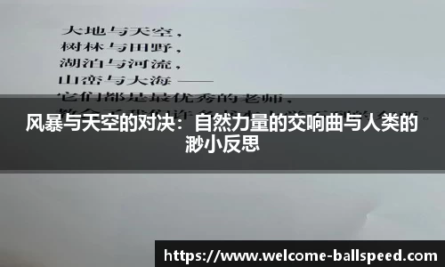 风暴与天空的对决：自然力量的交响曲与人类的渺小反思